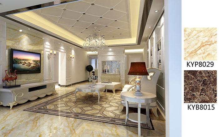 陶瓷一线品牌银河集团9873cm瓷砖客厅效果图