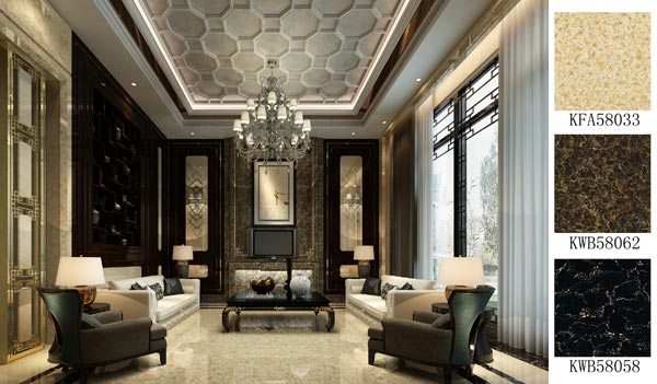 陶瓷一线品牌银河集团9873cm瓷砖效果图