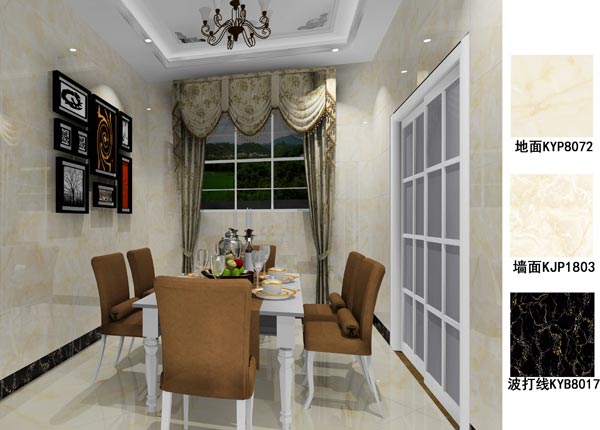 银河集团9873cm瓷砖应用效果：：：徐州开元翡翠湾E户型装修效果鉴赏