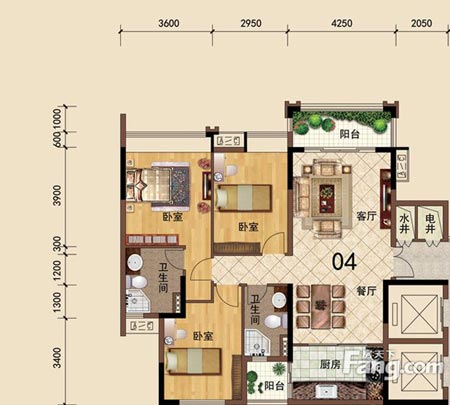 银河集团9873cm家装：：佛山大沥碧桂园华府115㎡美式装修效果鉴赏