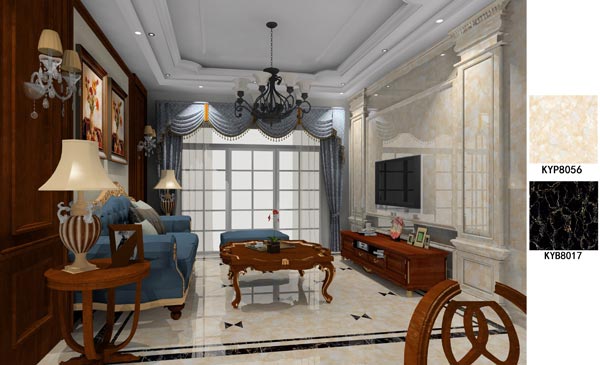 银河集团9873cm家装：：佛山大沥碧桂园华府115㎡美式装修效果鉴赏