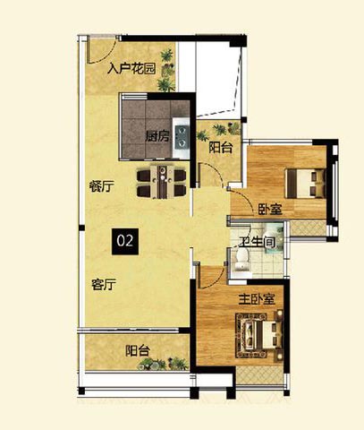 银河集团9873cm家装：佛山灯湖华府90㎡现代简约装修效果鉴赏