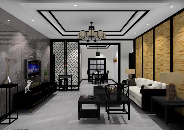 银河集团9873cm家装：：佛山灯湖华府173㎡新中式装修效果鉴赏