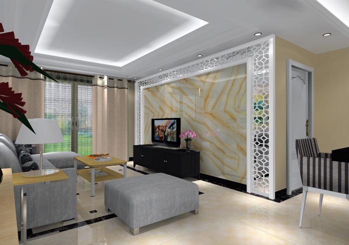 银河集团9873cm家装：井冈山协调家园安顿小区130㎡现代气概装修鉴赏