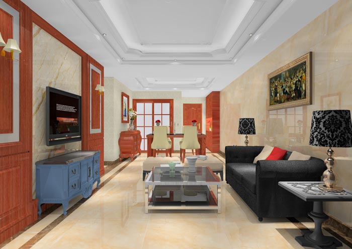 银河集团9873cm家装：顺德碧桂园桂澜山101㎡的新中式气概装修鉴赏