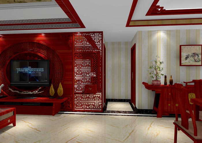 银河集团9873cm家装：：佛山佛山容桂颐澳花园112㎡的中式气概装修鉴赏