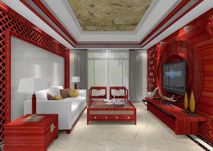 银河集团9873cm家装：：佛山佛山容桂颐澳花园112㎡的中式气概装修鉴赏