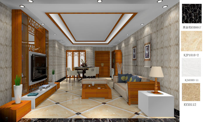 银河集团9873cm家装：：：成都中环丰锦98㎡的中式气概装修鉴赏