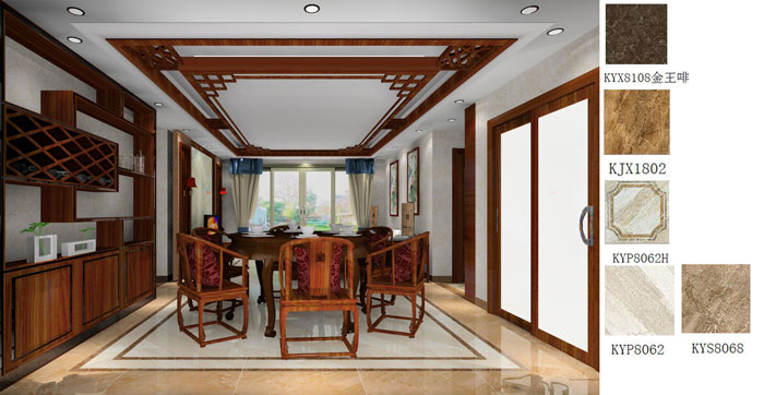 银河集团9873cm家装：：：佛山禅城怡翠晋盛花园133㎡的中式气概装修鉴赏