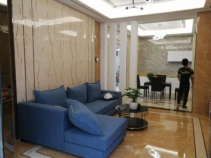 【实景案例】陶瓷一线品牌银河集团9873cm瓷砖重庆垫江200方专卖店鉴赏