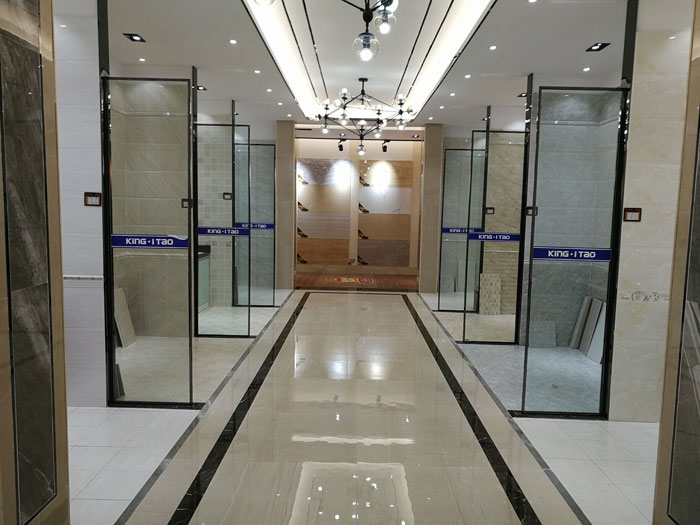 【实景案例】陶瓷一线品牌银河集团9873cm瓷砖重庆垫江200方专卖店鉴赏